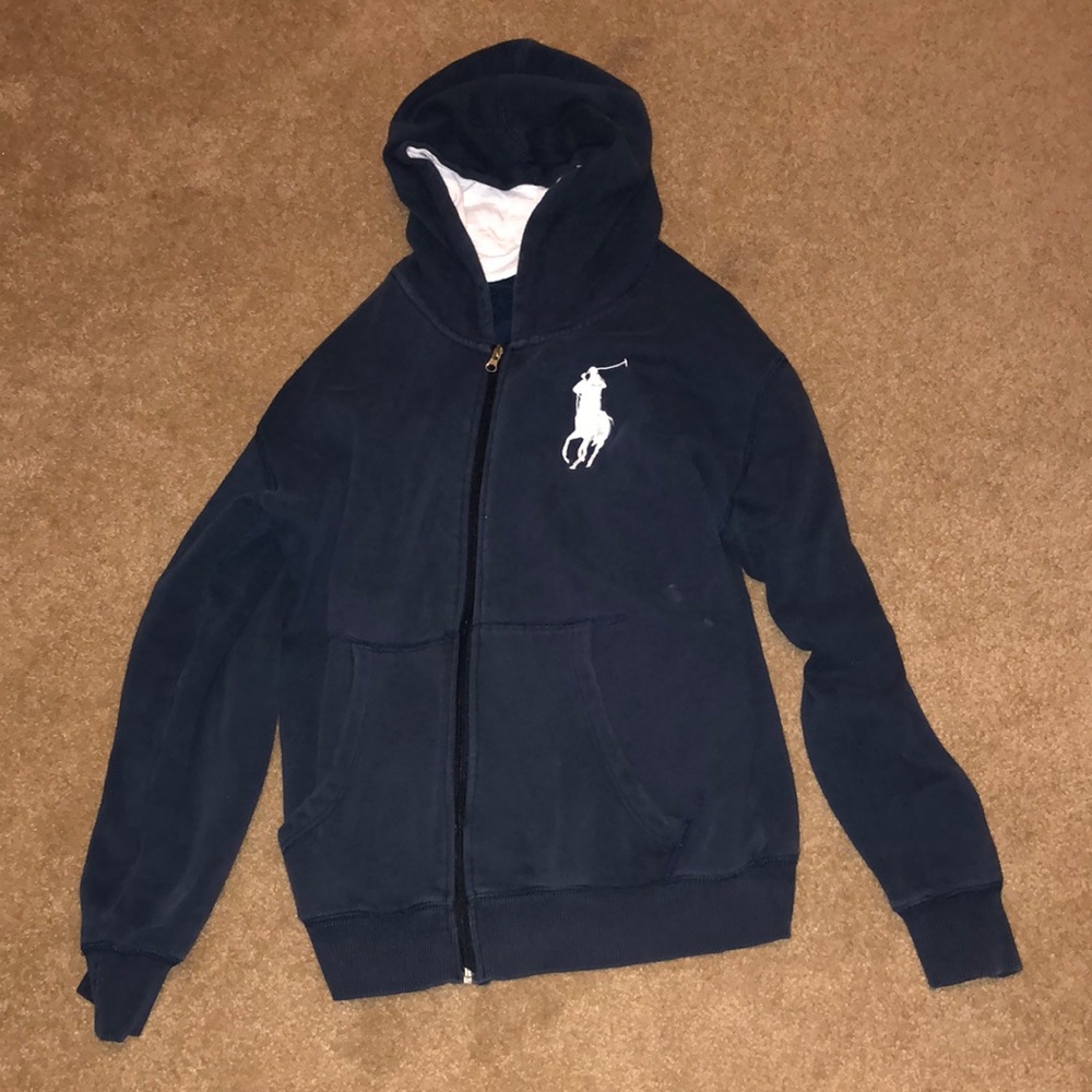 Navy Blue Polo Jacket